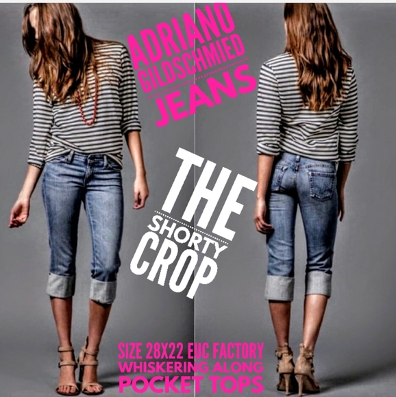 Ag Adriano Goldschmied Denim - AG Jeans Size 28X22 The Shorty Crop